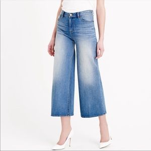 J Crew Rayner Cropped Wide Leg Jean